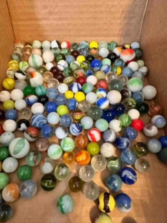 2lbs of Marbles-some glow, some shooters, a few