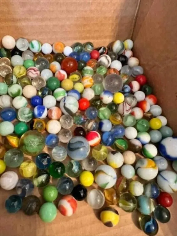 2lbs of Marbles-some glow, some shooters, a few