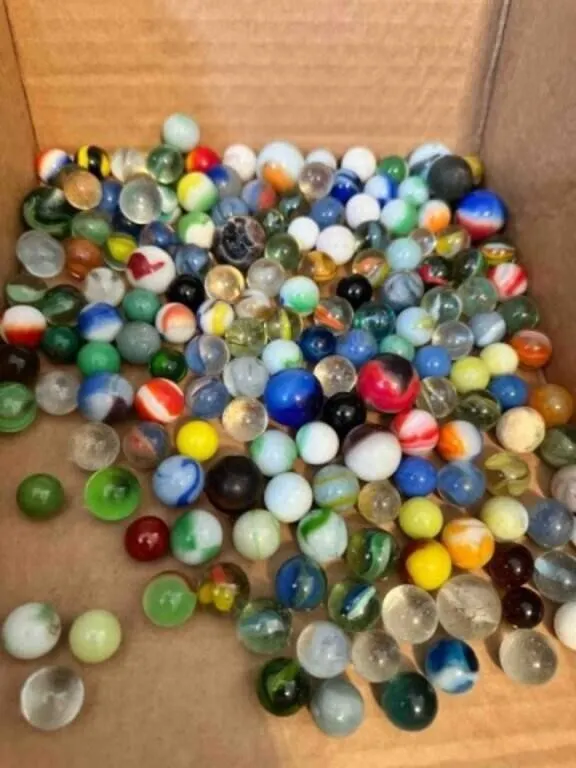 2lbs of Marbles-some glow, some shooters, a few