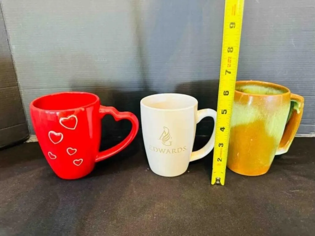 3 Large Coffee Mugs Cups-1 Frankoma 5M