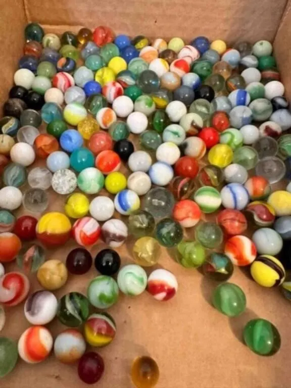 2lbs of Marbles-some glow, some shooters, a few