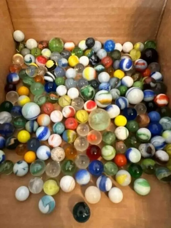 2lbs of Marbles-some glow, some shooters, a few