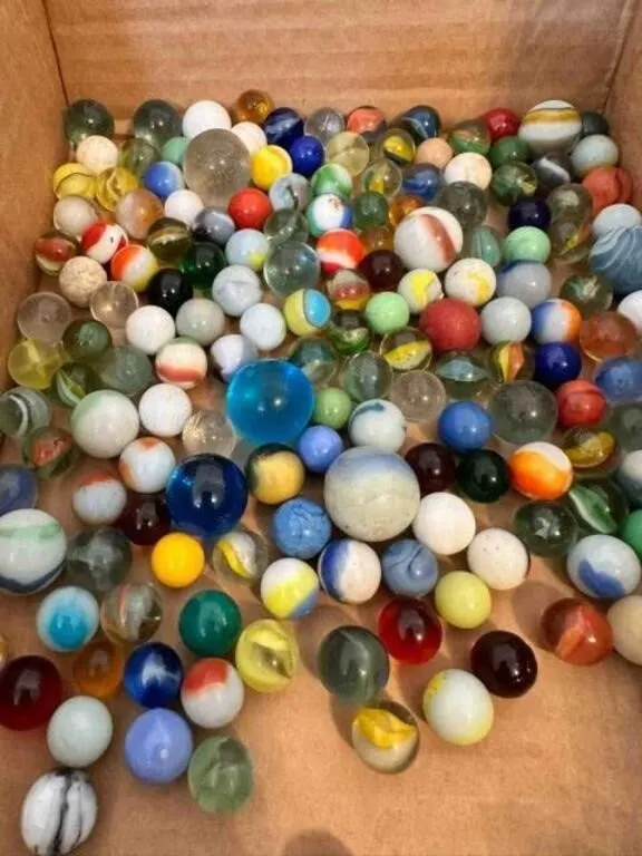 2lbs of Marbles-some glow, some shooters, a few