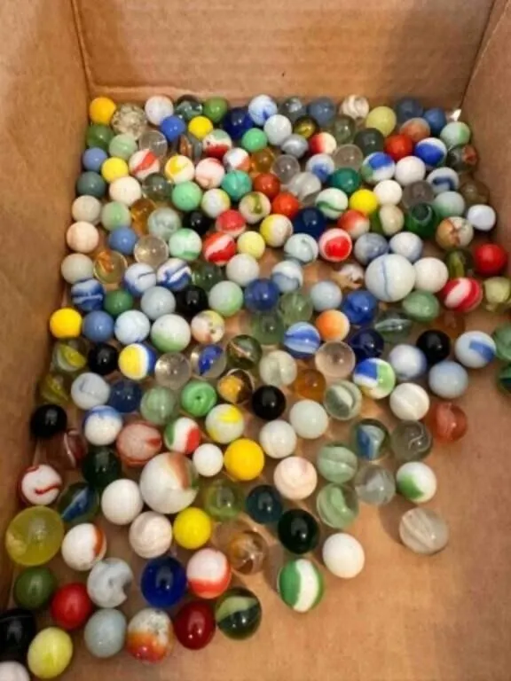 2lbs of Marbles-some glow, some shooters, a few