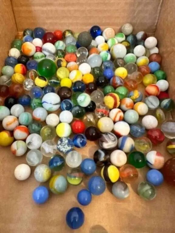 2lbs of Marbles-some glow, some shooters, a few