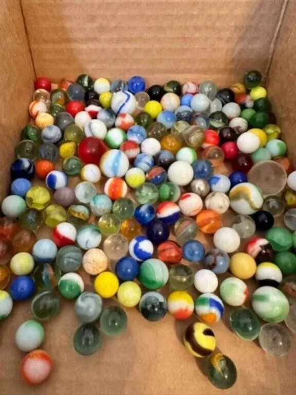 2lbs of Marbles-some glow, some shooters, a few
