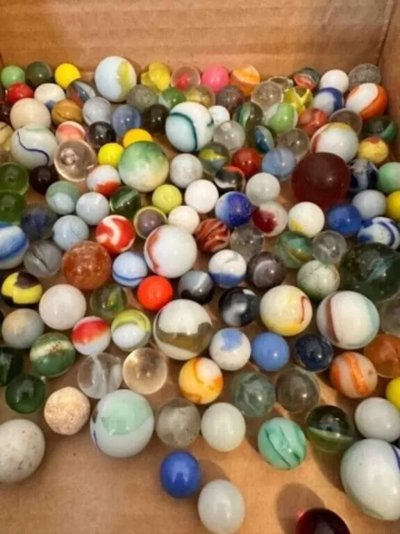 2lbs of Marbles-some glow, some shooters, a few