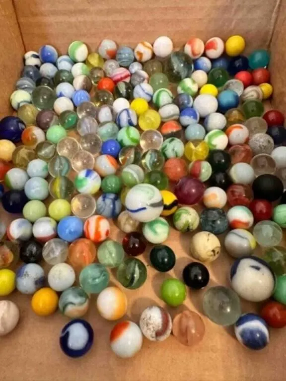2lbs of Marbles-some glow, some shooters, a few