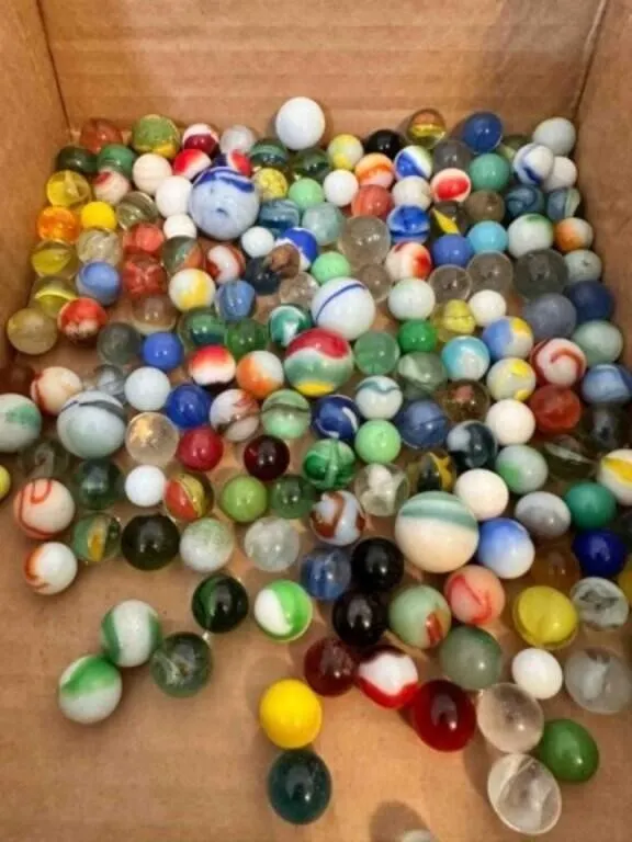 2lbs of Marbles-some glow, some shooters, a few