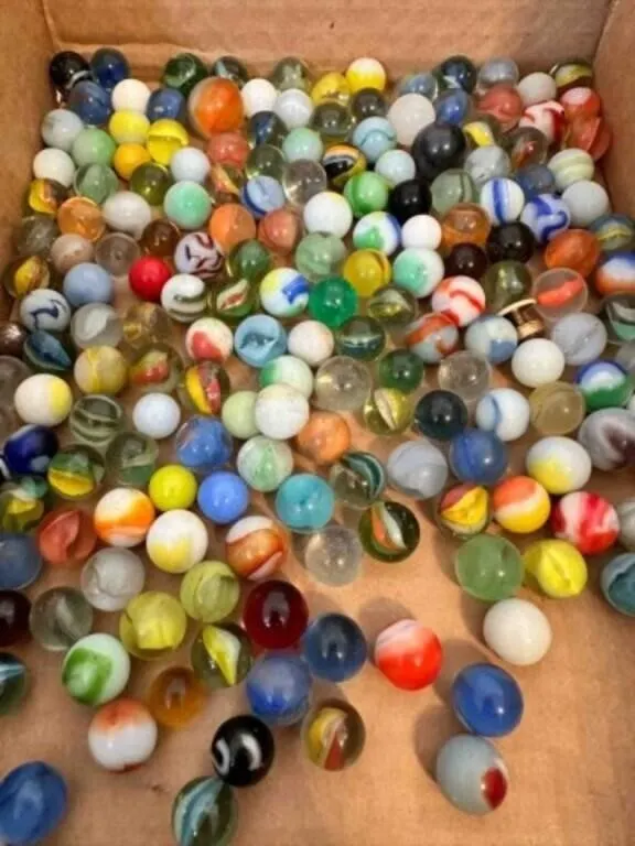 2lbs of Marbles-some glow, some shooters, a few