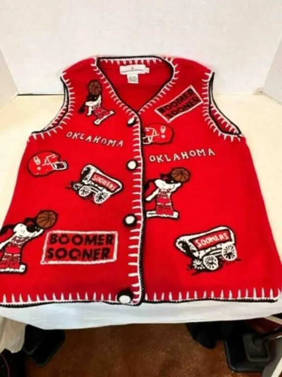 Castle Sports Oklahoma University Sweater Vest M