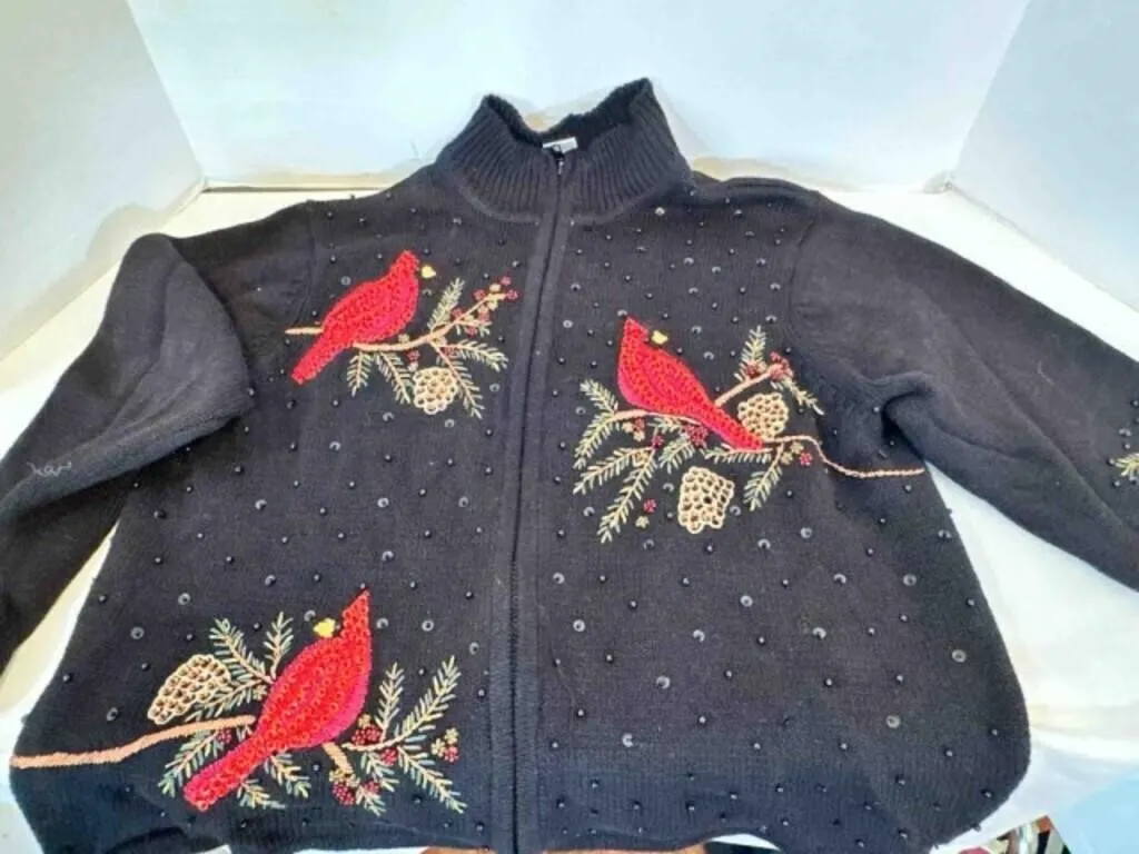 Christmas Sweater Cardinals Pines, Heirloom Collec