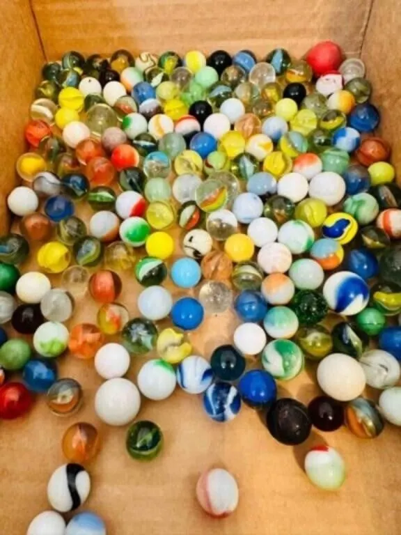 2lbs of Marbles-some glow, some shooters, a few