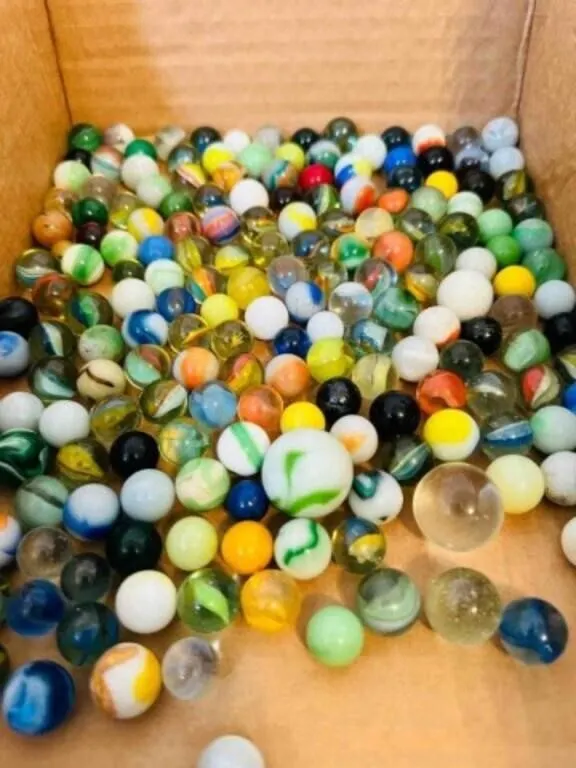 2lbs of Marbles-some glow, some shooters, a few