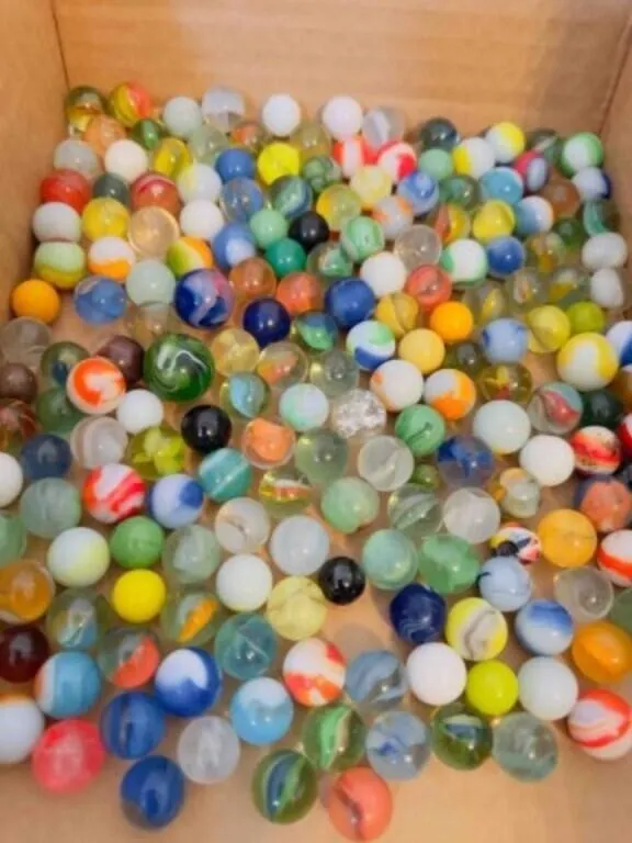 2lbs of Marbles-some glow, some shooters, a few