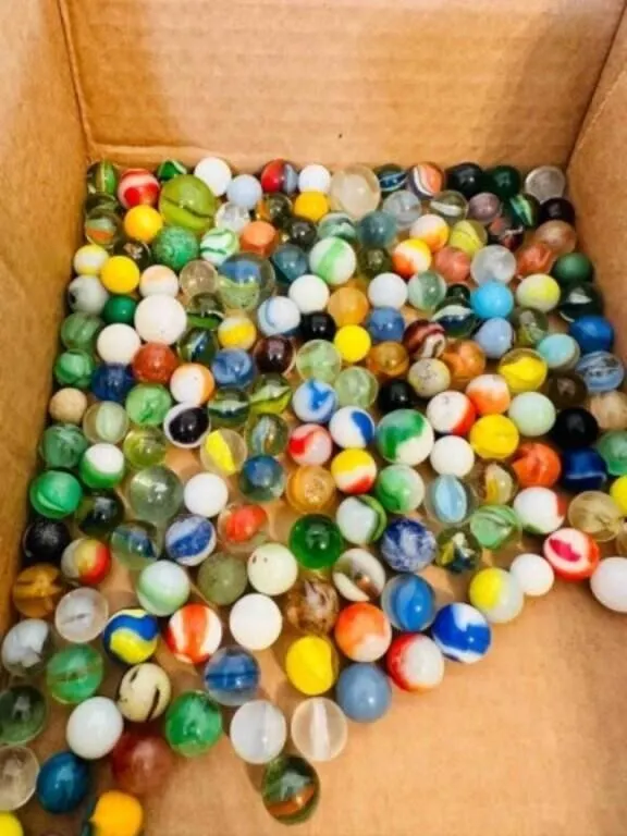 2lbs of Marbles-some glow, some shooters, a few