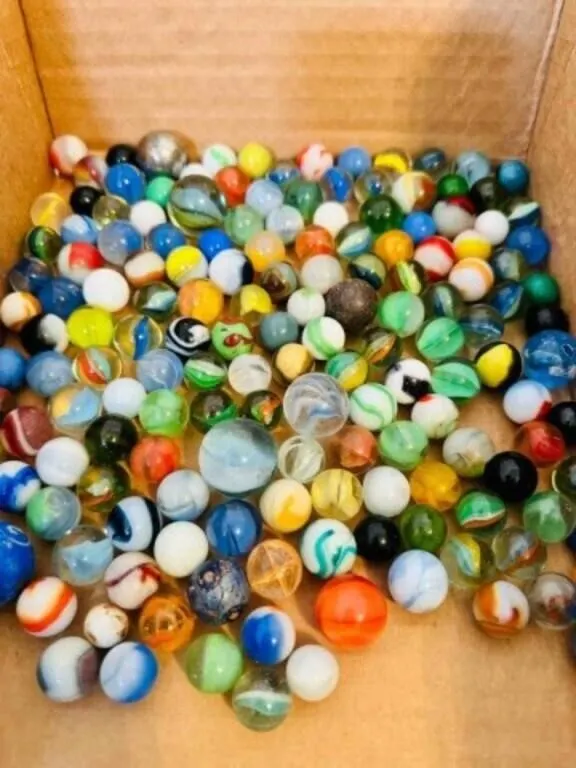 2lbs of Marbles-some glow, some shooters, a few