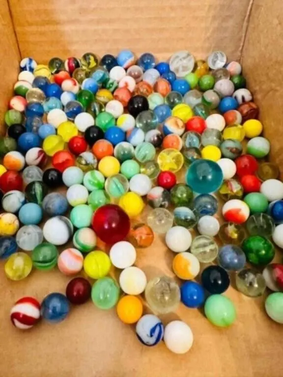 2lbs of Marbles-some glow, some shooters, a few