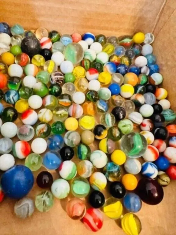 2lbs of Marbles-some glow, some shooters, a few