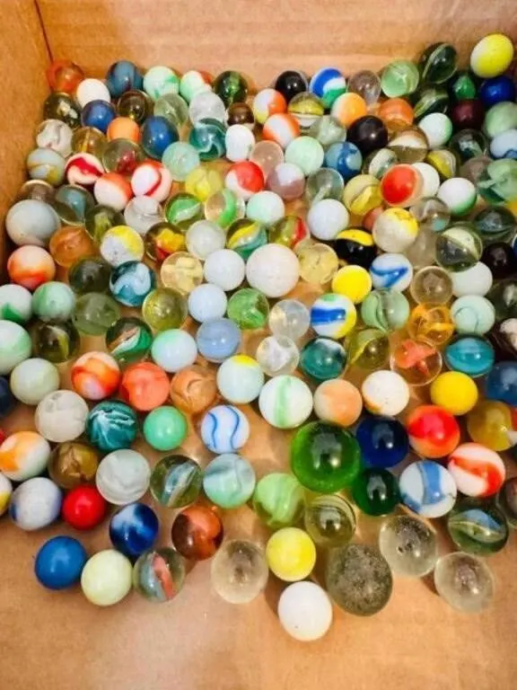 2lbs of Marbles-some glow, some shooters, a few
