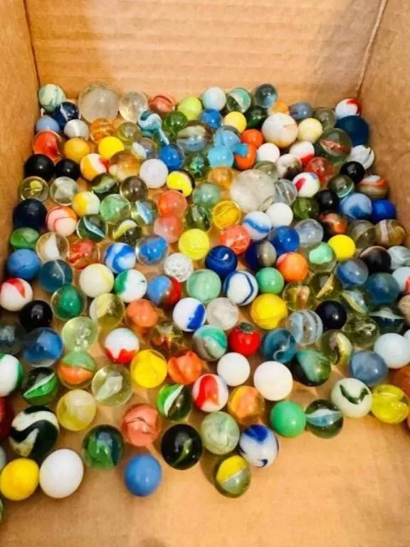 2lbs of Marbles-some glow, some shooters, a few