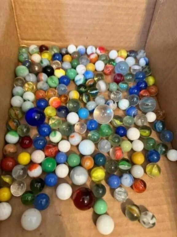 2lbs of Marbles-some glow, some shooters, a few