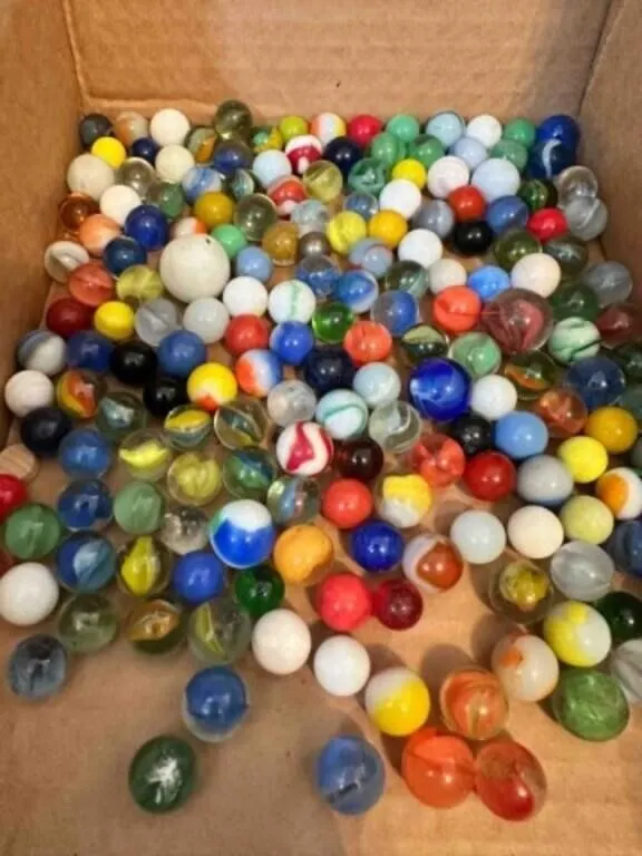 2lbs of Marbles-some glow, some shooters, a few