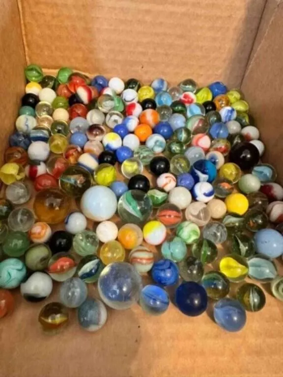 2lbs of Marbles-some glow, some shooters, a few