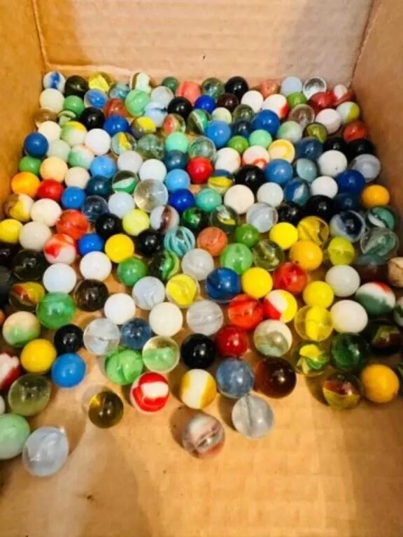 2lbs of Marbles-some glow, some shooters, a few