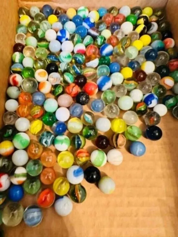 2lbs of Marbles-some glow, some shooters, a few