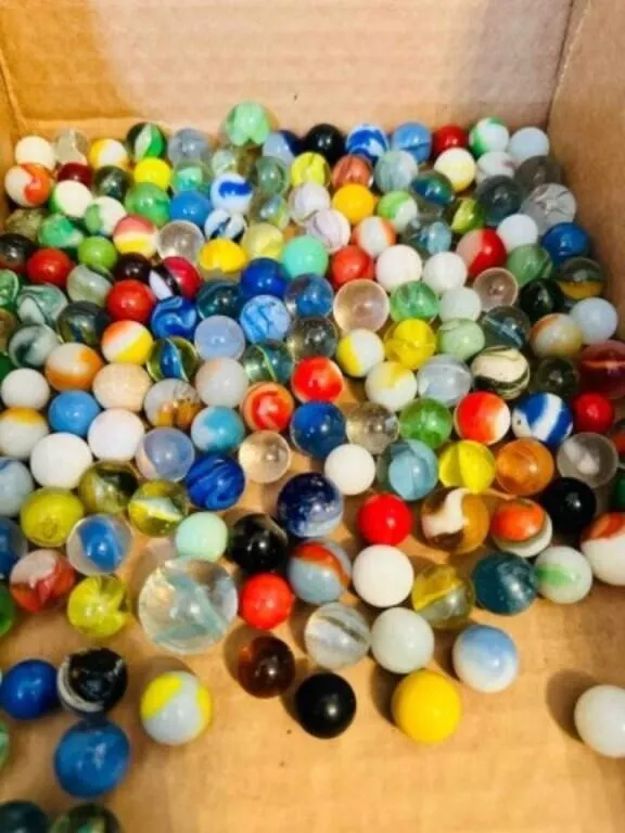 2lbs of Marbles-some glow, some shooters, a few