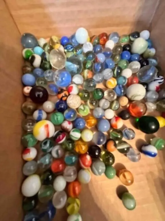2lbs of Marbles-some glow, some shooters, a few