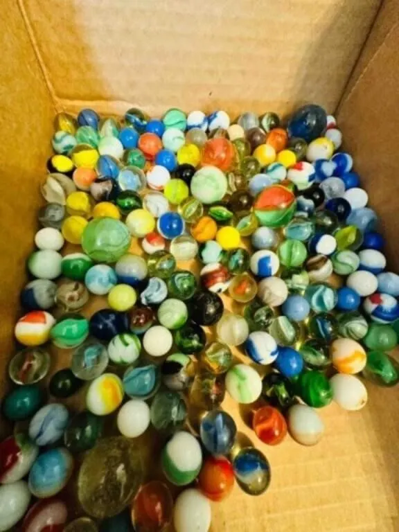 2lbs of Marbles-some glow, some shooters, a few