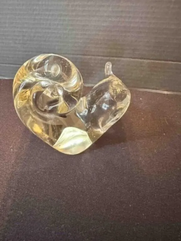 Art Glass Snail-solid glass paperweight