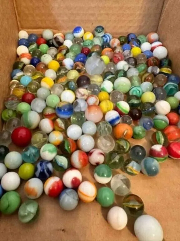 2lbs of Marbles-some glow, some shooters, a few