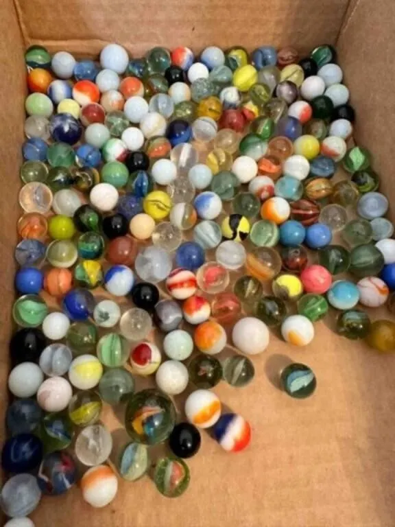 2lbs of Marbles-some glow, some shooters, a few