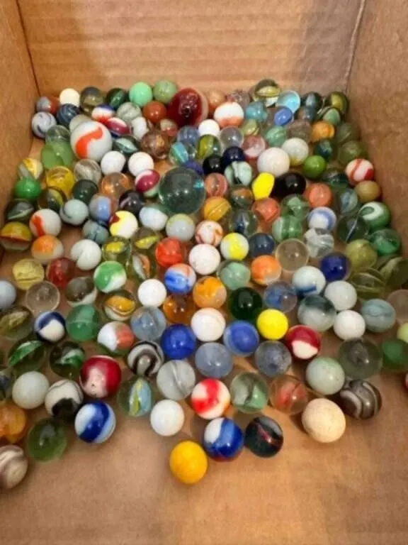 2lbs of Marbles-some glow, some shooters, a few