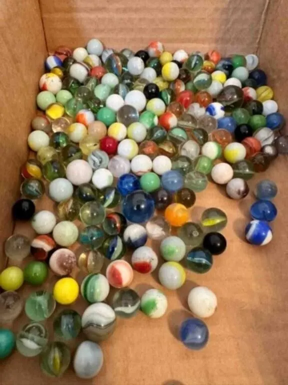 2lbs of Marbles-some glow, some shooters, a few