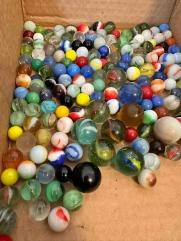 2lbs of Marbles-some glow, some shooters, a few
