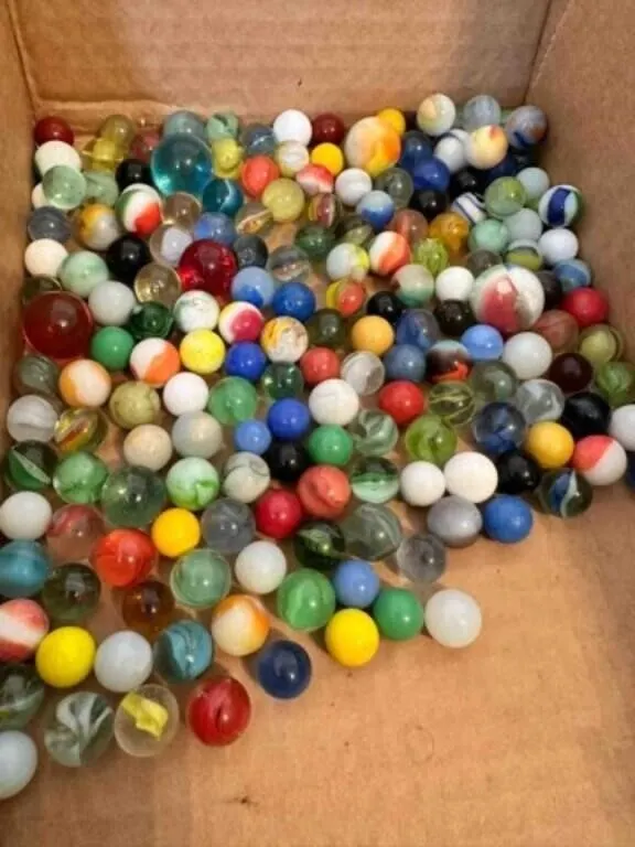 2lbs of Marbles-some glow, some shooters, a few