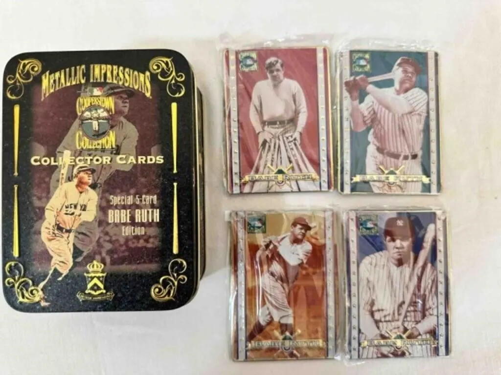 Babe Ruth Cooperstown Collection Metallic 5 Card