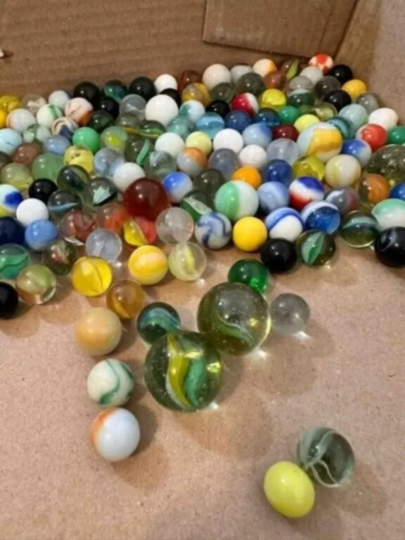 2lbs of Marbles-some glow, some shooters, a few