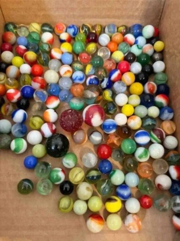 2lbs of Marbles-some glow, some shooters, a few
