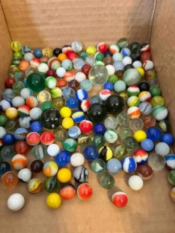 2lbs of Marbles-some glow, some shooters, a few