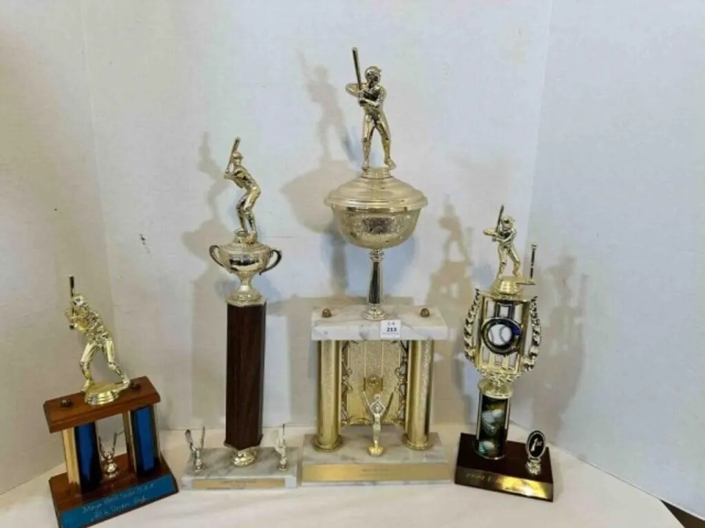 4 Baseball Trophies '78, '69, '99, '73