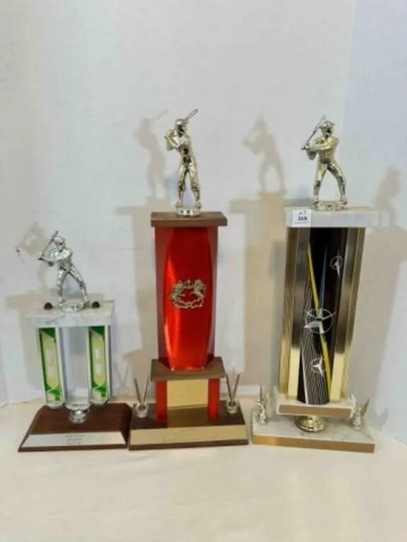 3 Baseball Trophies '73, '71