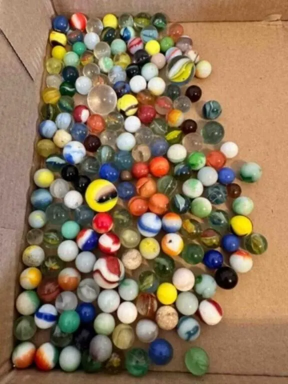 2lbs of Marbles-some glow, some shooters, a few