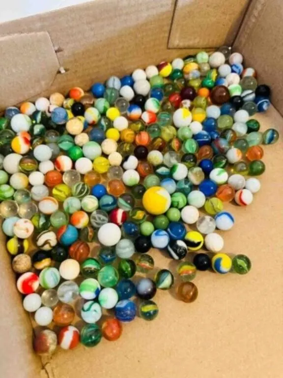 2lbs of Marbles-some glow, some shooters, a few