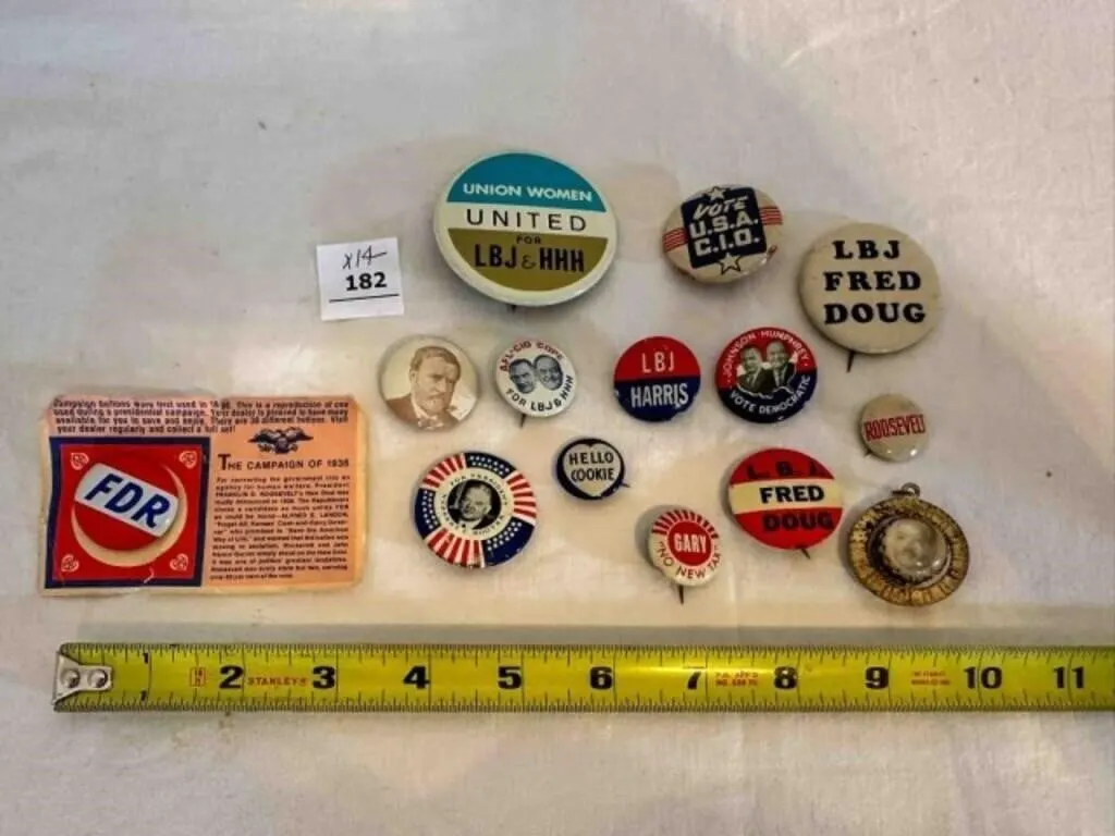Older Presidential Campaign Buttons Roosevelt, FDR