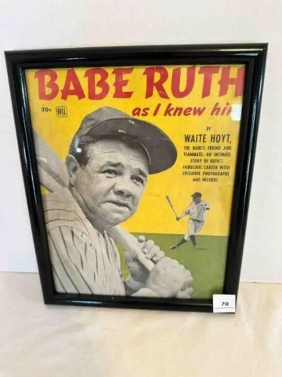 Babe Ruth as I Knew Him Framed magazine Cover